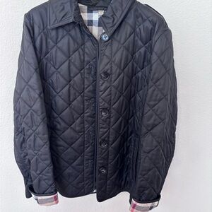 Burberry Black Quilted Jacket Women’s L